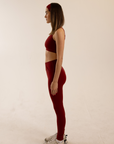 Maple Legging - Cherry Red