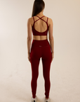 Maple Legging - Cherry Red