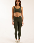 Maple Legging - Olive Green